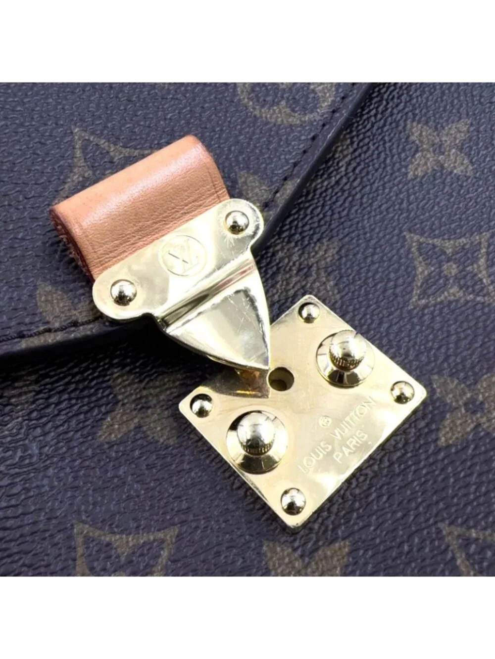 Louis Vuitton Pochette Metis MM Monogram Ready Leather Brown Light Handbag Gold